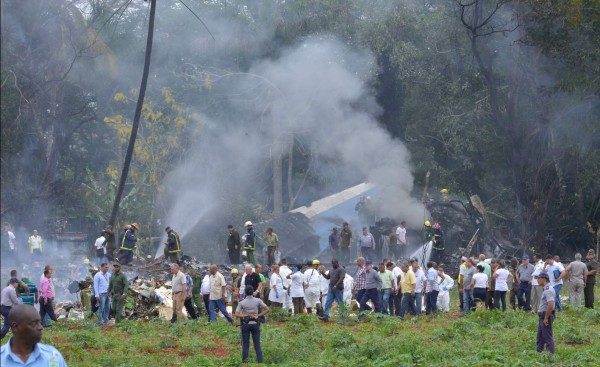 Las impactantes imágenes del accidente aéreo en La Habana, Cuba