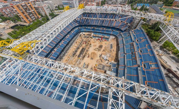 Imágenes históricas del nuevo Bernabéu: Así luce el estadio del Real Madrid; instalado el techo
