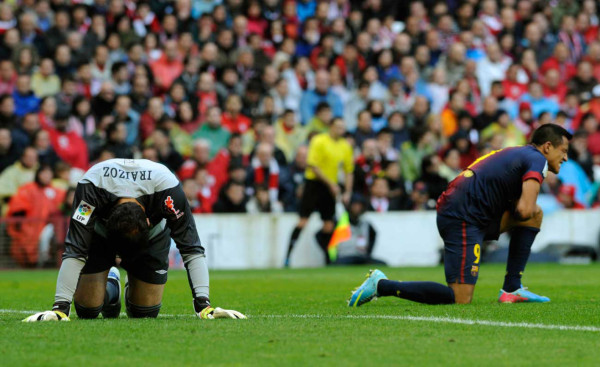 Barca y Real Madrid en la liga Española.