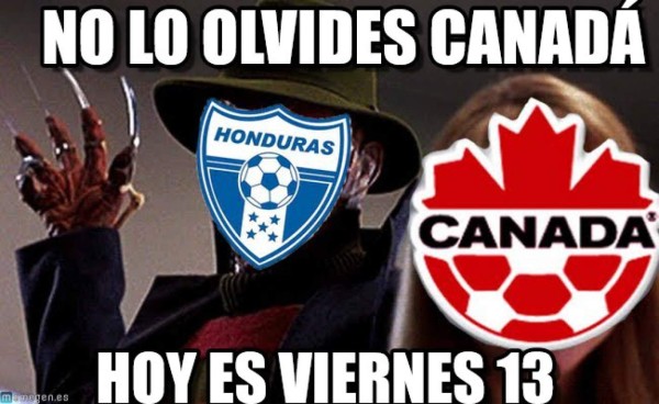 MEMES: Es viernes 13 y Honduras impone el terror previo al juego ante Canadá