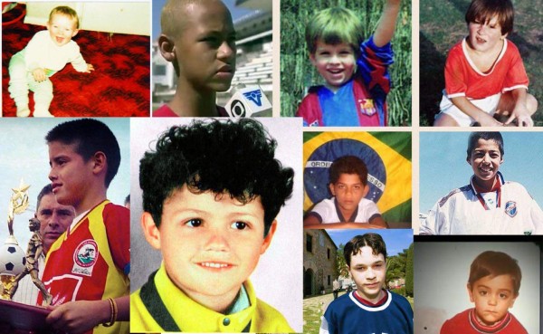 GALERÍA: Así eran las grandes figuras del fútbol en su infancia