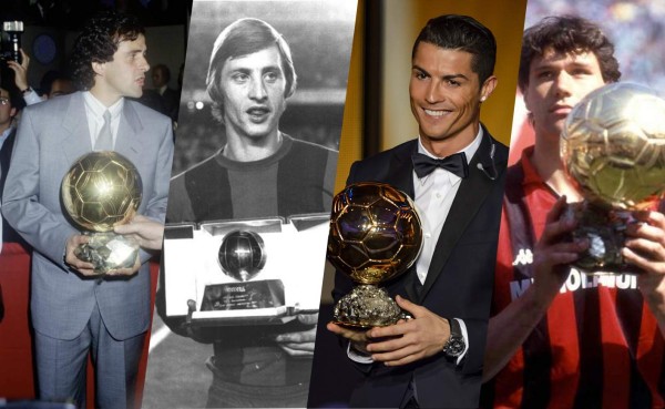 Cristiano iguala a Cruyff, Platini y Van Basten con tercer Balón de Oro