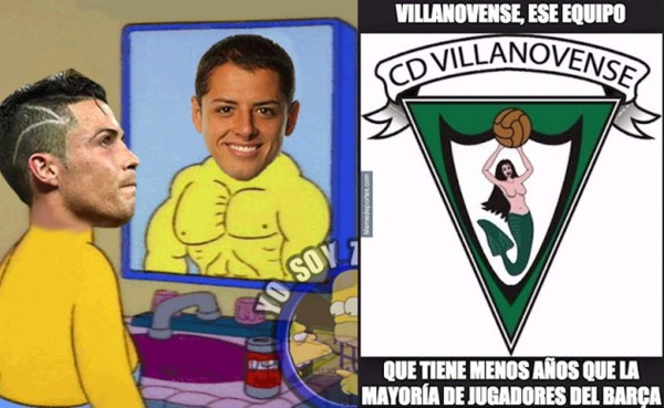 El Barcelona y Chicharito son objetos de burlas tras sus actuaciones de este miércoles