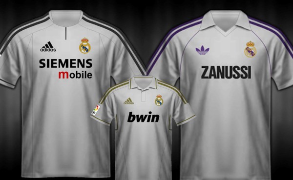 Así ha sido la evolución de las camisetas del Real Madrid
