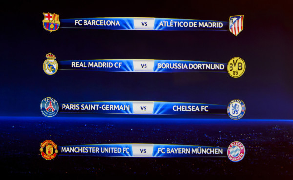 Definidos los cruces de la Champions League