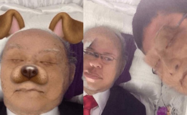 Joven se gana repudio de Snapchat por usar filtros durante funeral