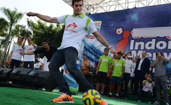 Gareth Bale desatá locura en acto publicitario en Indonesia