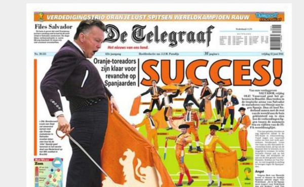 Holandeses 'torean' a España antes del duelo en el Mundial