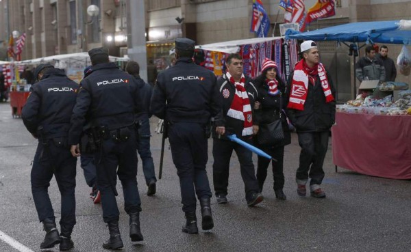 800 efectivos velarán por la seguridad en el Atlético-Real Madrid
