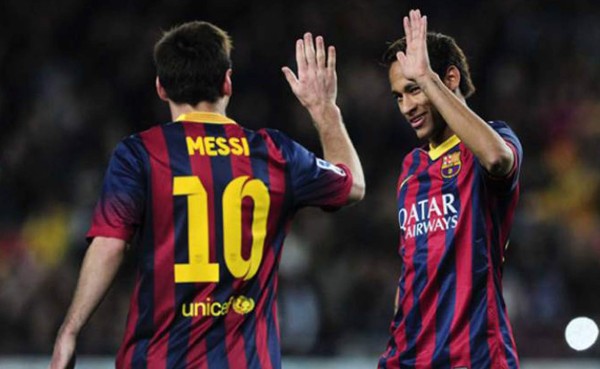 Messi le envía mensaje de apoyo a Neymar