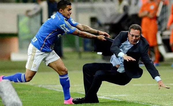 VIDEO: Jugador atropella por accidente a Vanderlei Luxemburgo en partido