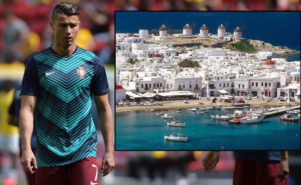 Cristiano olvida el Mundial en la isla griega de Mykonos