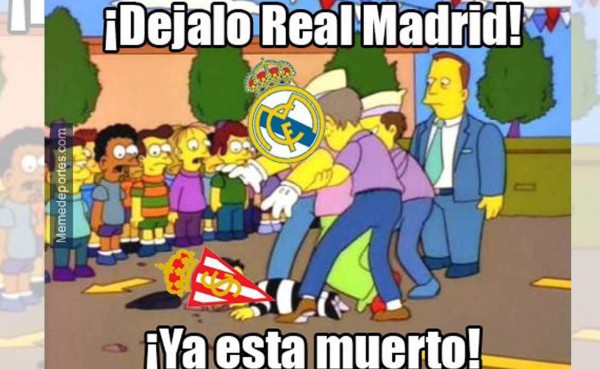 Real Madrid despedaza al Sporting de Gijón en la Liga y también en memes