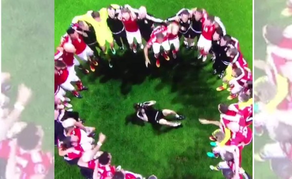 VIDEO: Fotógrafo galés se roba el show en la celebración