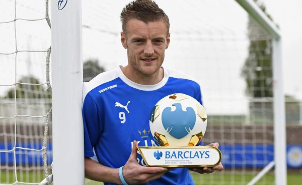 Jamie Vardy, mejor jugador del año en la Premier League
