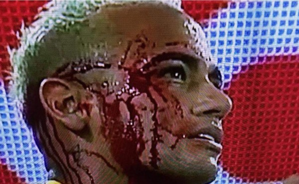 Brutal codazo de boliviano que dejó sangrando a Neymar ¡Y no le pitaron ni falta!