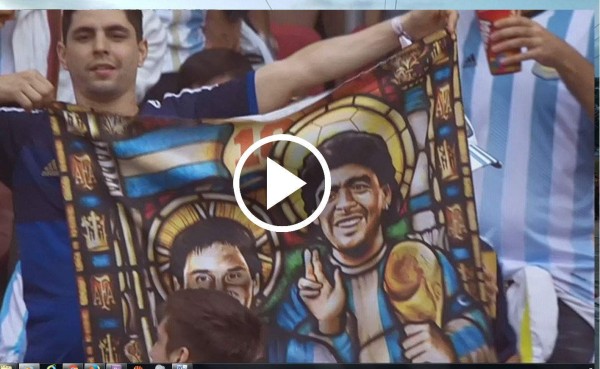 Messi y Maradona protagonistas de video con que se motiva Argentina