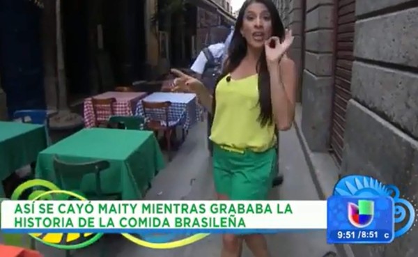 VIDEO: La caída de la hondureña Maity Interiano en Brasil