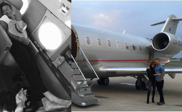 Los lujosos aviones de los deportistas por el mundo