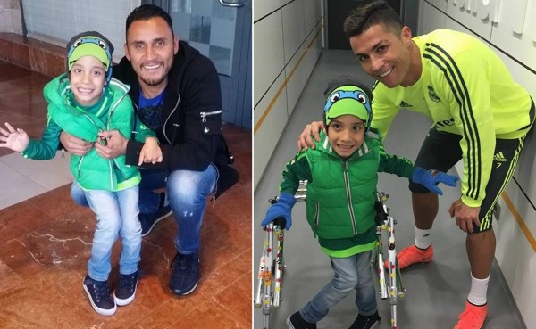 Keylor Navas invita a niño costarricense a conocer las estrellas del Real Madrid
