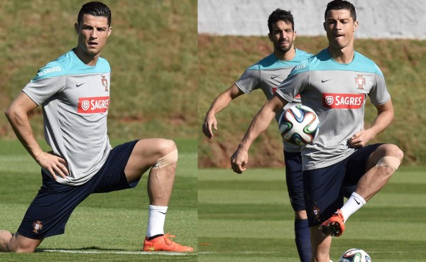 Cristiano entrena normal y despeja dudas de su disponibilidad ante EE.UU