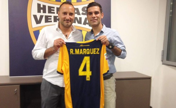 Rafael Márquez es presentado por el Hellas Verona de Italia