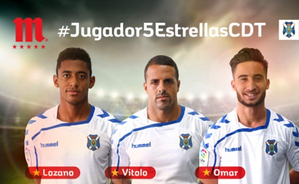 Choco Lozano es nominado al premio Jugador 5 Estrellas en el Tenerife
