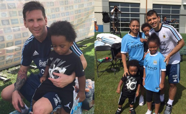 FOTOS: Los hijos de Boniek García en el entrenamiento de Argentina