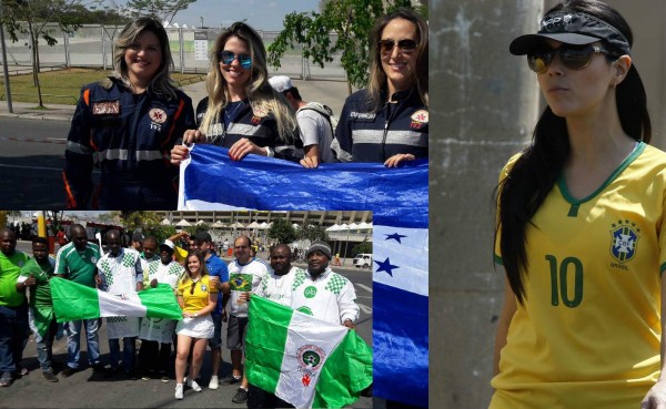 ¡Gran ambiente! Así es la fiesta que se vive en el Mineirao por el juego Honduras-Nigeria