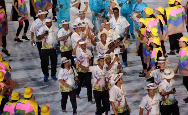 Así se vivió en el ambiente de Honduras en la inauguración de Río