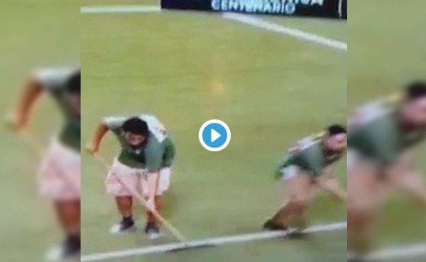 El ayudante que se robó el show al sacar el agua en la Copa América