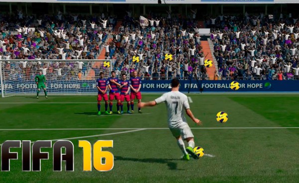 VIDEO: Así se cobran los tiros libres en el FIFA 16