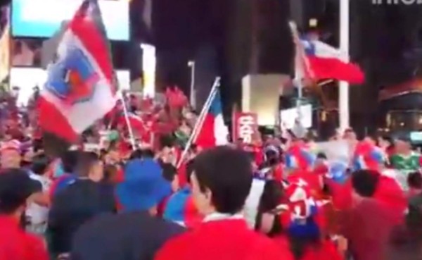 VIDEO: Así celebraron cientos de chilenos el campeonato en Nueva York