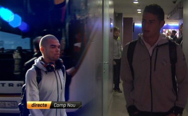 Así fue la llegada del Real Madrid al Camp Nou para medirse al Barcelona