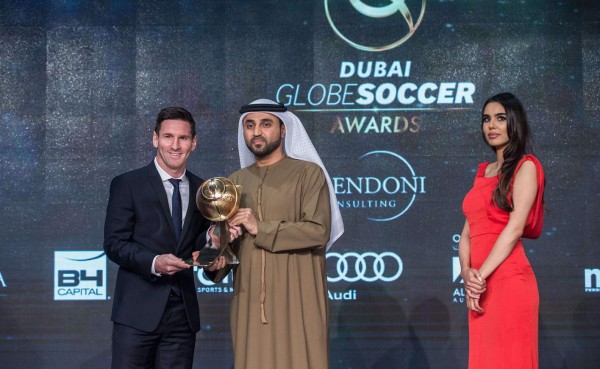FOTOS: Así la pasó Messi en la gala del Globe Soccer Awards en Dubai