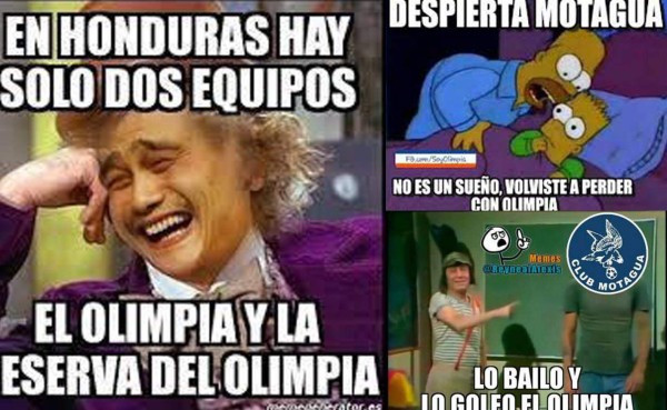 Olimpia tampoco perdona al Motagua con los memes tras ganar el clásico