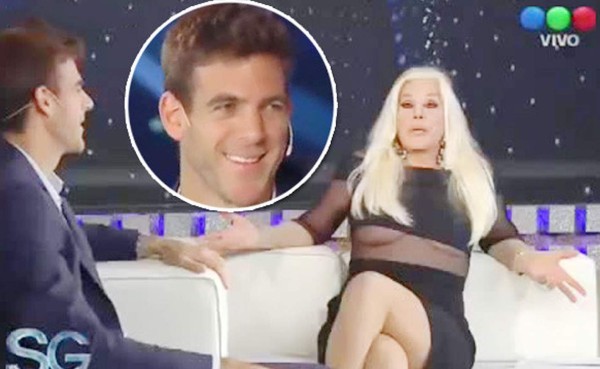 VIDEO: El descuido hot de presentadora Susana Giménez con tenista Juan Martín del Potro