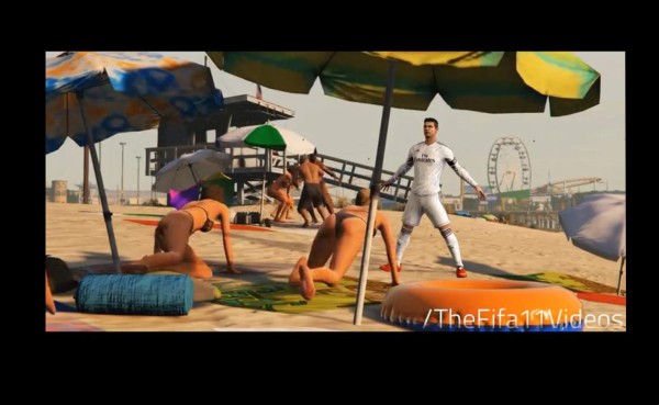 VIDEO: Ingresan a Cristiano Ronaldo en el mundo virtual de GTA V