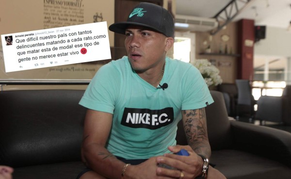 El tuit de Arnold Peralta quejándose de la delincuencia en Honduras