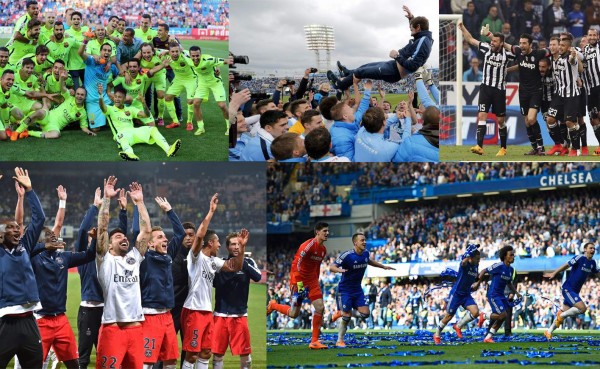 Los campeones de las principales Ligas de Europa