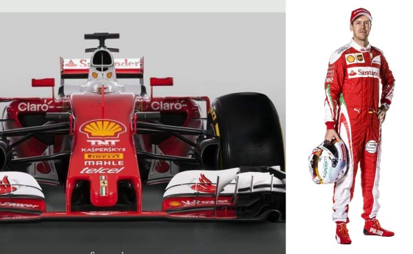 Así es el nuevo Ferrari de Sebastian Vettel para 2016