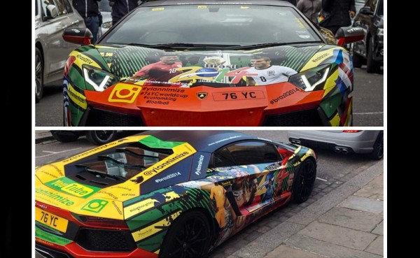 VIDEO: El llamativo Lamborghini mundialista que causa furor en Inglaterra