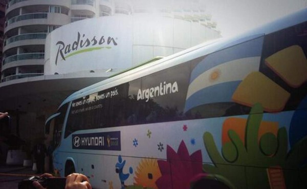 Selección de Argentina arriba a Río de Janeiro