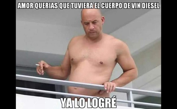 Los imperdibles memes sobre el aumento de peso de Vin Diesel