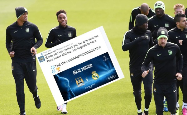 El mensaje de City en Twitter: 'Se acerca la hora de hacer historia'