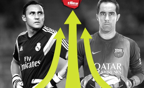 Keylor Navas y Claudio Bravo, los guardianes del clásico español