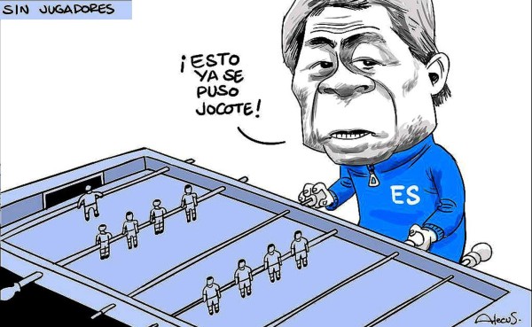 Así caricaturizan a Primitivo Maradiaga en El Salvador