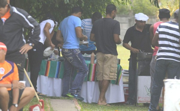 En Olimpia hubo un asado para celebrar el buen momento