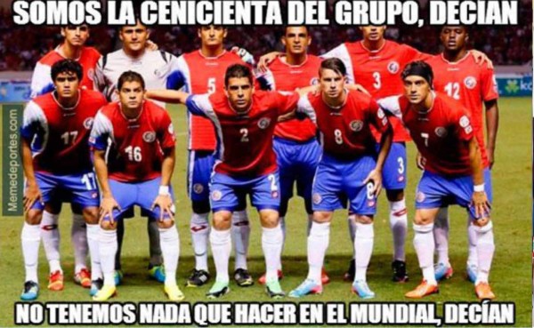 Los meme del partido Costa Rica a Italia