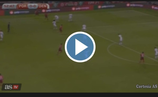 VIDEO: Los dos taquitos espectaculares de Cristiano Ronaldo ante Dinamarca